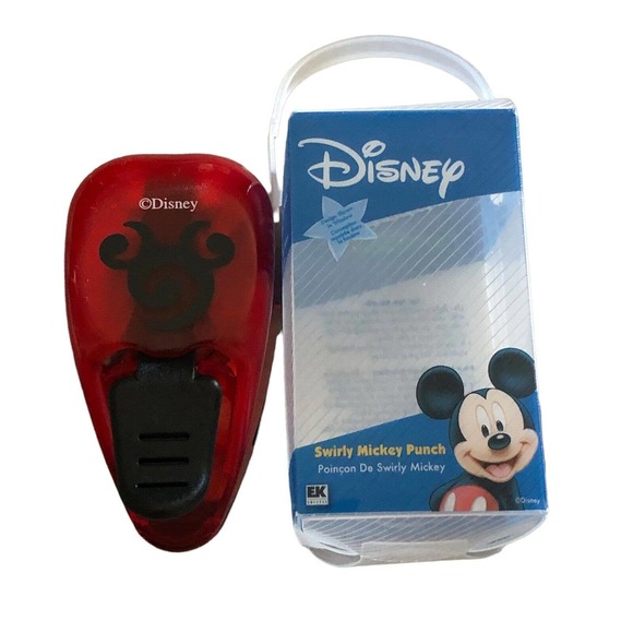 Disney Swirly Mickey Punch Craft Punch Paper Shapers EK NEW Scrapbooking